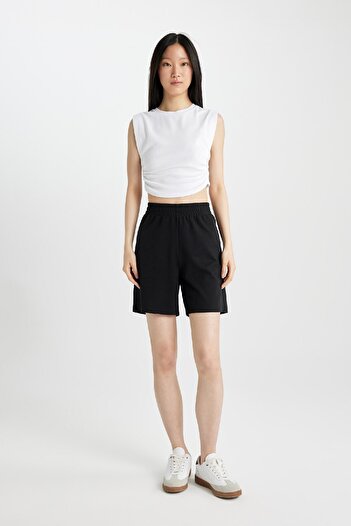 DeFacto Regular Fit Basic Bermuda Shorts U4570Azns