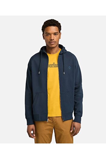 Timberland Худі з капюшоном на блискавці Exeter River - з начісуванням ззаду та повною блискавкою