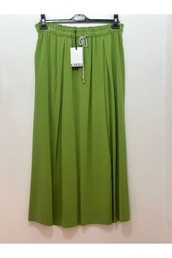 Kayra Glitter Lace-Up Gathered Skirt