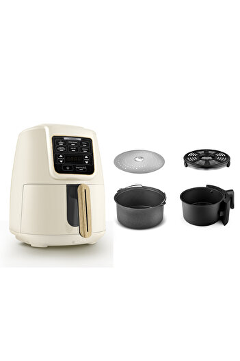 Karaca Air Pro Cook 3 in 1 XL Ev Yemeği, Közleme, Airfryer Wood Craft 4 Kişilik