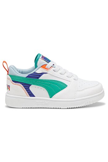 Puma Rebound V6 Lo Ready - Παιδικά λευκά casual παπούτσια 39793901