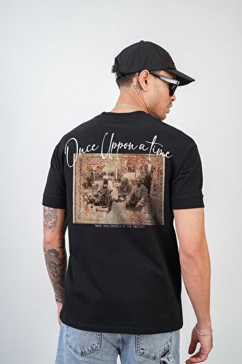 king brich Ανδρικό T-Shirt - Kingbrich Once Upon A Time με στάμπα, Slim Fit