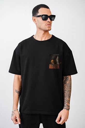 king brich Μπλουζάκι Unisex με στάμπα Kingbrich Skull Oversize Cut