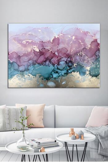 Morfil Sanat Atölyesi Dance of Colors Abstract Artistic Canvas Print (8 Different Sizes)