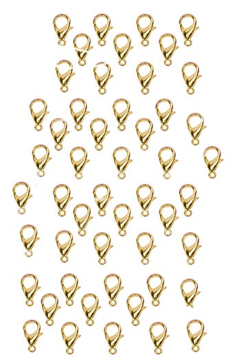 New Obsessions 50 Pieces Coated DIY Jewelry Making Material - Parrot and Gold