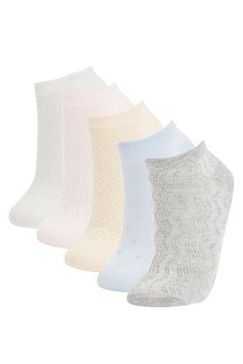 DeFacto Women's Cotton 5-Piece Short Socks