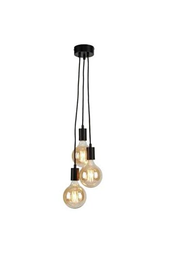 BSA LIGHTING Belur 3`lu Siyah Sarkıt