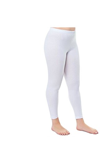 Tutku Colanți lungi din bumbac Lycra alb 0173