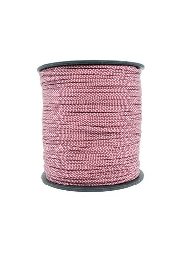 PARACORD İp 4 Mm Bordo Beyaz Desenli No:99 10 Metre