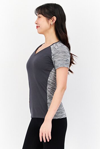 Asics Women Sportswear Fit Short Sleeve Training T shirt, Dark Grey