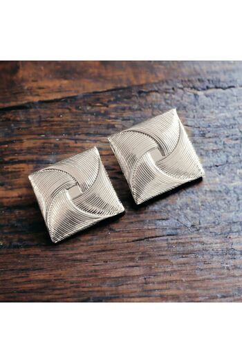 neslyaccessories Vip Seri Kare Plaka Küpe