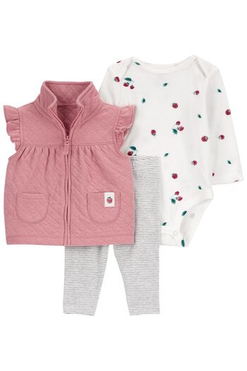 Carter's Baby Girl Vest Set 3 Pack