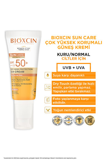 Bioxcin Sun Care Spf 50 Yüz Güneş Kremi 50 ml Kuru ve Normal Cilt + Vücut Güneş Spreyi 200 Ml Avantaj Seti