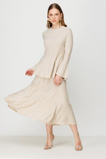 Ghisa Knitwear Set Stone Silver