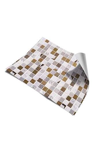 Bigaimaj Kitchen Countertop - Adhesive Foil Coating, Mosaic Stone Pattern, 60cm X 100cm