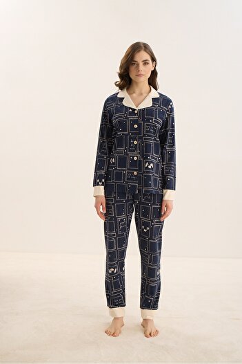 Sevim 15979 SET PIJAMA Nasturi