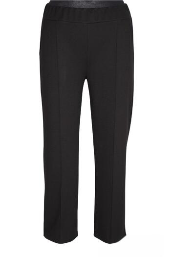 Hermevsim Hesna Women's Nazlı Winter Plus Size Unlined Black Trousers