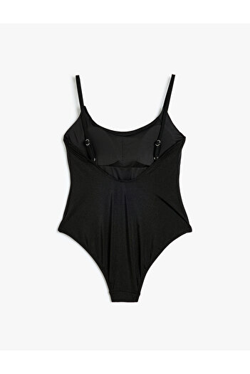 Koton Stoned Swimsuit Thin Strap Slim Fit
