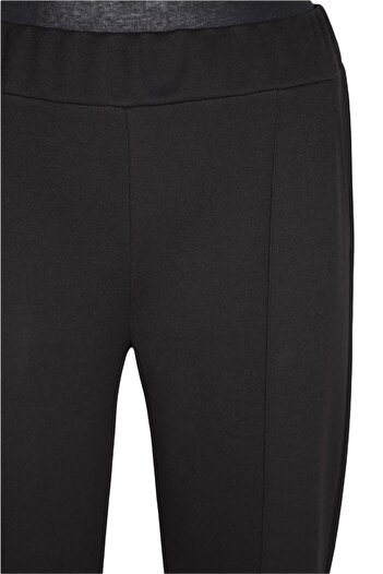 Hermevsim Hesna Women's Nazlı Winter Plus Size Unlined Black Trousers
