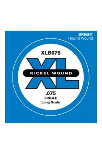 Daddario Xlb075 Bass Guitar Single String, (La), XL Nickel Wound, 0.075 Ga Bass String Single Nickel Round Woundlon