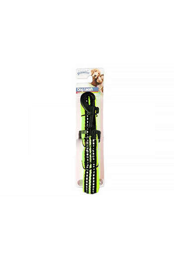 Pawise Reflective Dog Collar Green 20mm 120cm Drstr