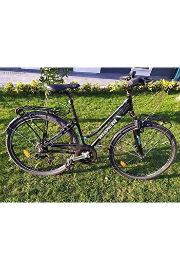 Bianchi Travel 505 28 Jant 21 Vites 40 cm V-Fren Şehir Bisikleti- Siyah-Turkuaz-Gri