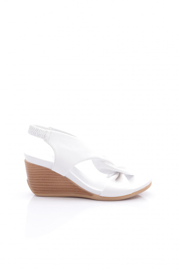 DGN 1048-22y Women's Wedge Sole Cross Strap Sandals