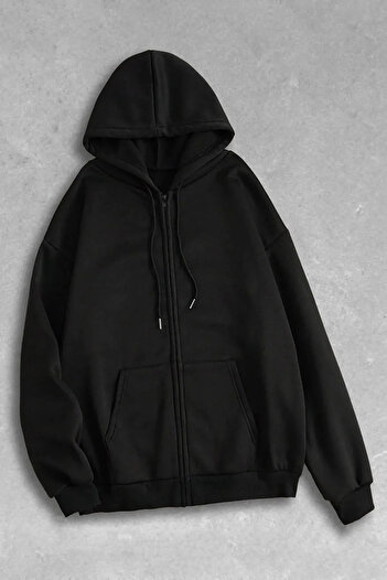 Pisa Art Oversize Unisex Γυναικείο Ανδρικό Φούτερ με κουκούλα με φερμουάρ Fleece Jacket