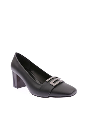 DGN Women's Blunt Toe S Buckle Heeled Shoes - 21 Model
