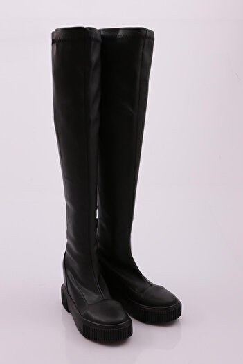 DGN 3036-2027 Model Long Women's Boots - Thick Soled
