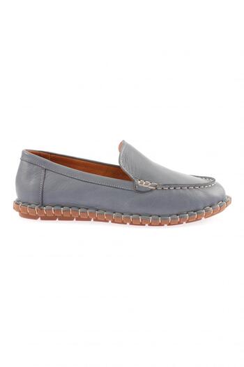 DGN 603-23y Women's Sewing Detailed Loafer Shoes