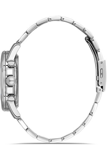 DAVID GUNER Silver Coated Multifunctional Men's Wristwatch with Navy Blue Dial - Dg-8670Ga-A3