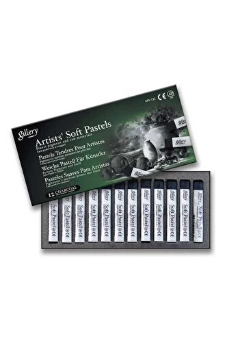 Mungyo Gallery Artists 12 Pack Full Size Dry Pastel Charcoal