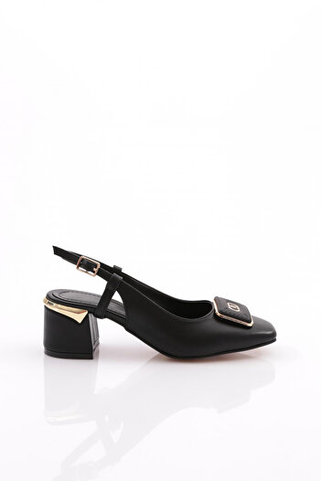 DGN Black Women's Heeled Shoes - 352293539