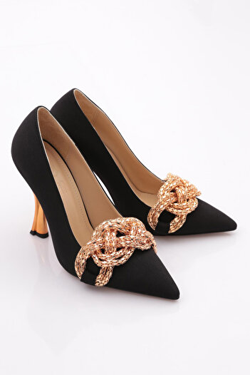 DGN 165 Women's - Large Buckle Heeled Shoes