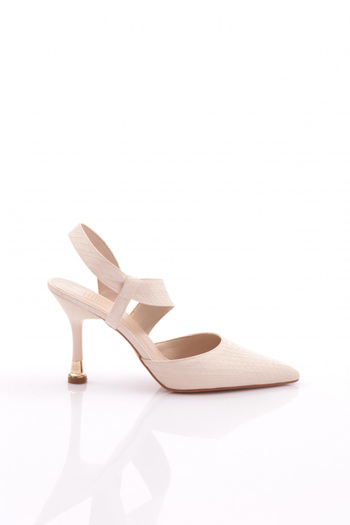 DGN Skin Patterned Women's Thin Heeled Shoes - 21333534