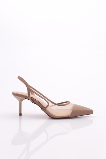 DGN Women's High Heels - Back Tie Mink 35211121085