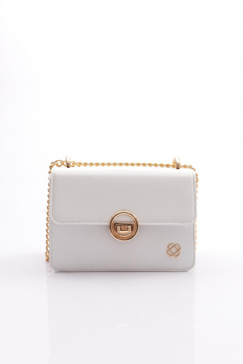 DGN Women's Bag with White Chain Handle - 6593434