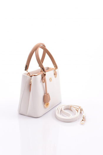 DGN 545 Women's Metal Brooch Detailed Bag