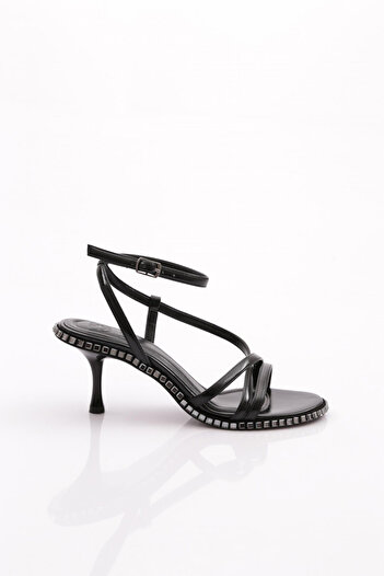 DGN 2418 Model Women's - Ankle Strap Heeled Evening Dress Shoes