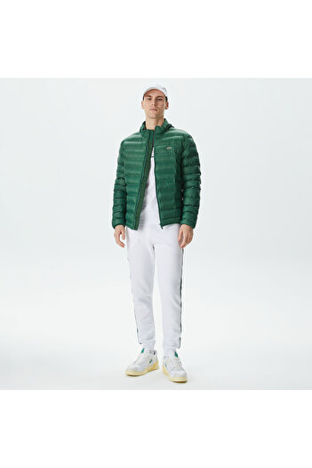 Lacoste Erkek Kapüşonlu Yeşil Mont
