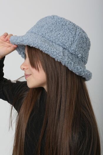 REMSA Blue Children's Plush Bucket Hat - Rkş-Ç-10