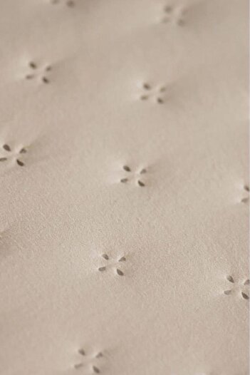 Çeyiz Diyarı Beige Capinya Fiber Filled Single Bedspread - 190X250 cm