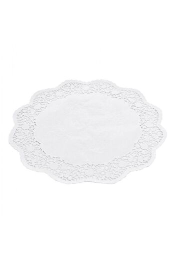 BAKOM AMBALAJ 22 CM KAĞIT DANTEL TABAK-PASTA ALTLIĞI ( DOLE ) 20 ADET