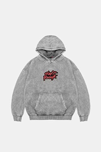 Sekizbiraltı Домашнє завдання з принтом Oversize Unisex Premium прати білий худі