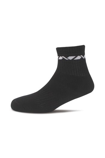 Nivia Cube Sports Ankle Length Socks (Black) | Cotton | Light Weight | Comfortable | Stylish
