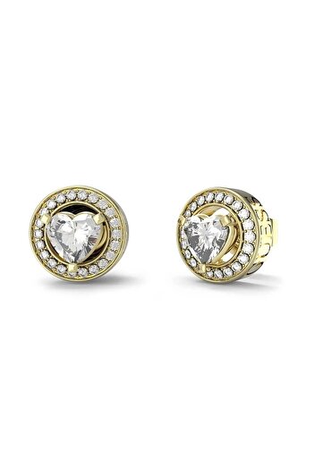 Guess Women's Heart Silver Color Earrings - Jgujube04669Jwygtu