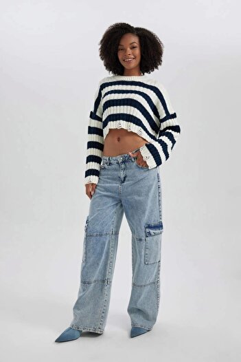 DeFacto A8152 Regular Fit Crew Neck Knitwear Sweater