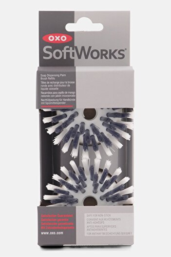 Oxo 2 Pieces Good Grip Soap Dispensing Palm Brush Refills, White