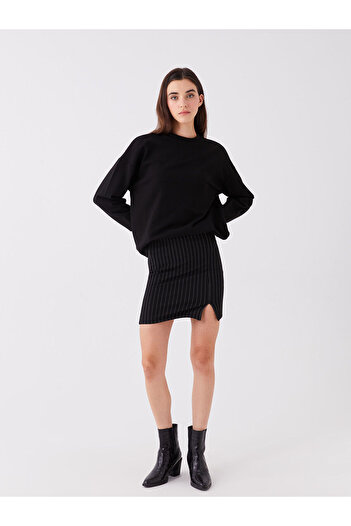 LC Waikiki Lw - Fusta tub pentru damă cu dungi Extra Slim Fit